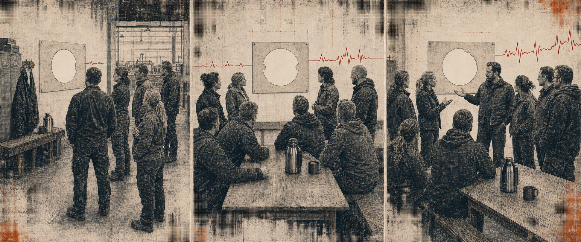 The same workplace reads its protected group pulse across three new rounds and brings it into a shared conversation.